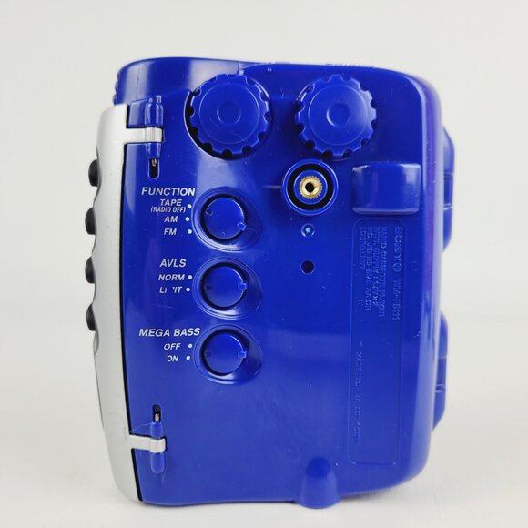 Sony Walkman Sports WM-FS111 RARE BLUE Portable AM/FM Cassette Player Headphones - Picture 11 of 15